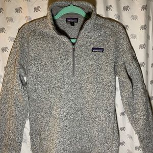 Gray Patagonia Quarter Zip
